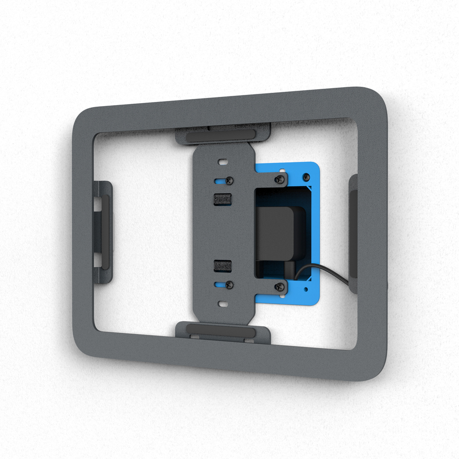 Heckler Design Wall Mount for Tablet, Gang Box, Power Adapter - Black Gray