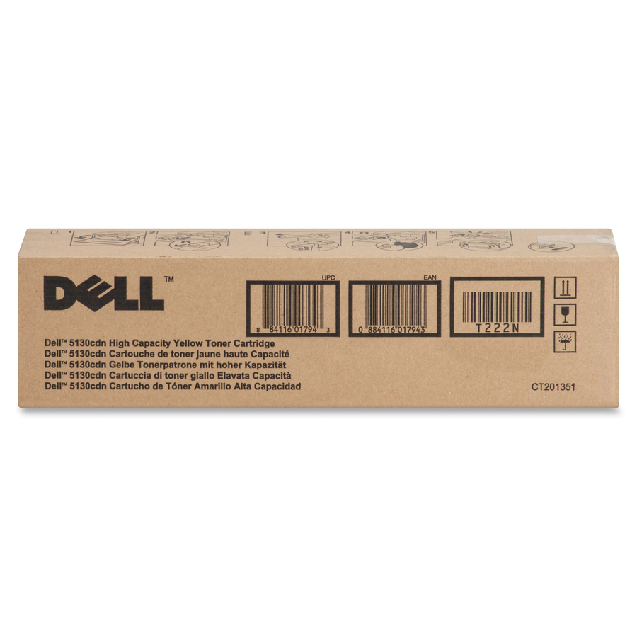 Dell Original High Yield Laser Toner Cartridge - Yellow - 1 Each
