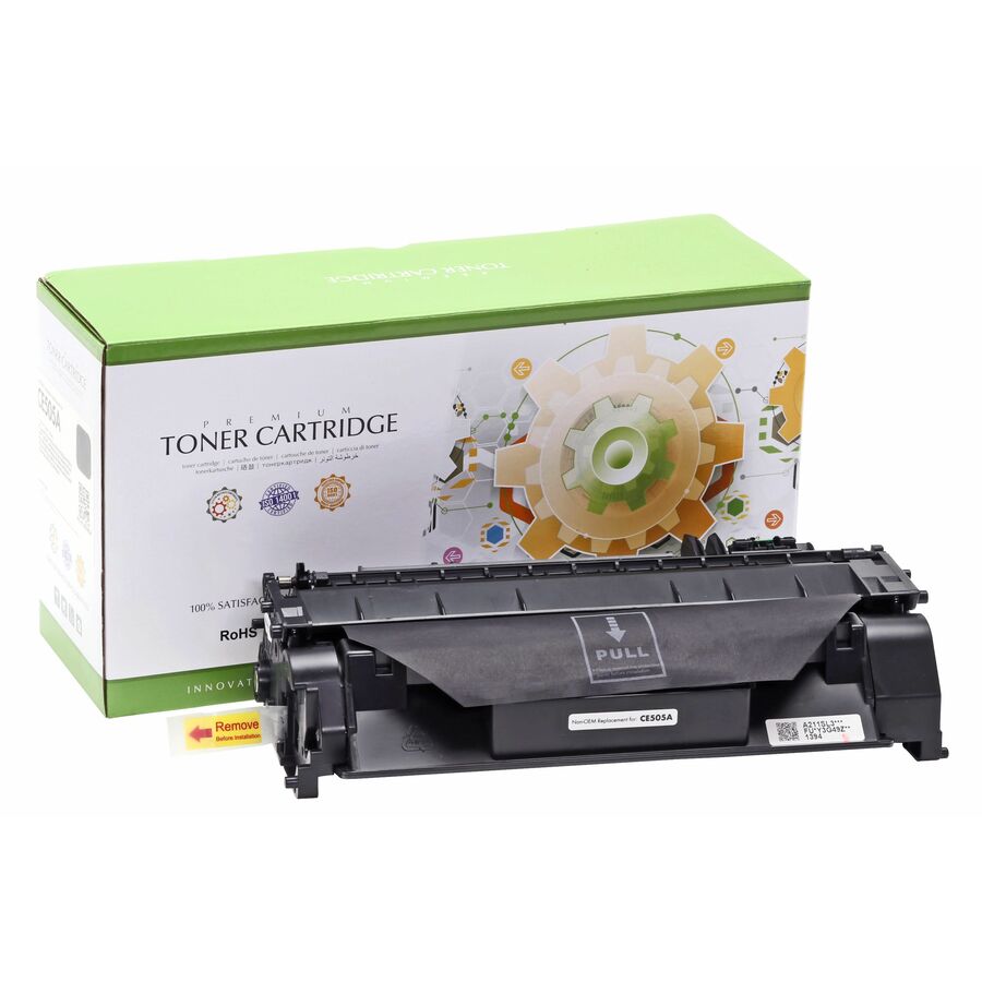 Static Control Laser Toner Cartridge CRG-119, CRG-719, CRG-319, CRG-519, 05A (3479B001, 3479B002, 3479B003, 3479B004, CE505A, GPR-41) - Black Pack