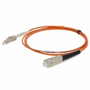AddOn 1m SC to LC Orange OM1 Simplex OFNR (Riser-Rated) MMF Fiber Patch Cable