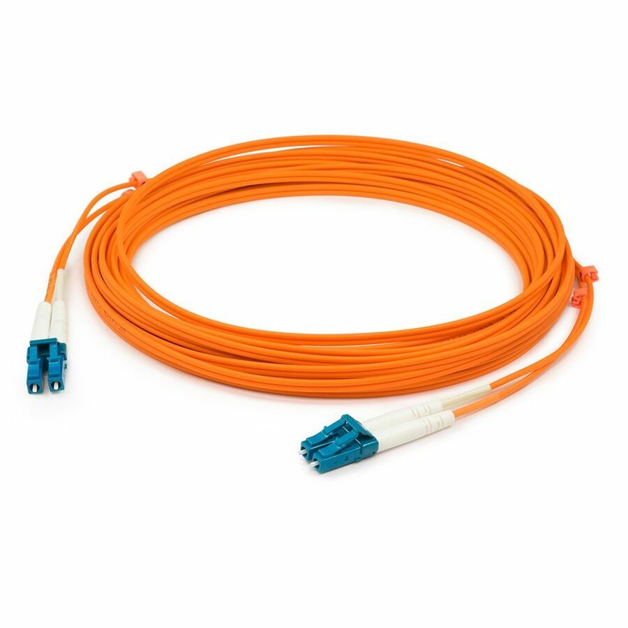 AddOn 1km LC to LC Orange OM1 Duplex OFNR (Riser-Rated) MMF Fiber Patch Cable