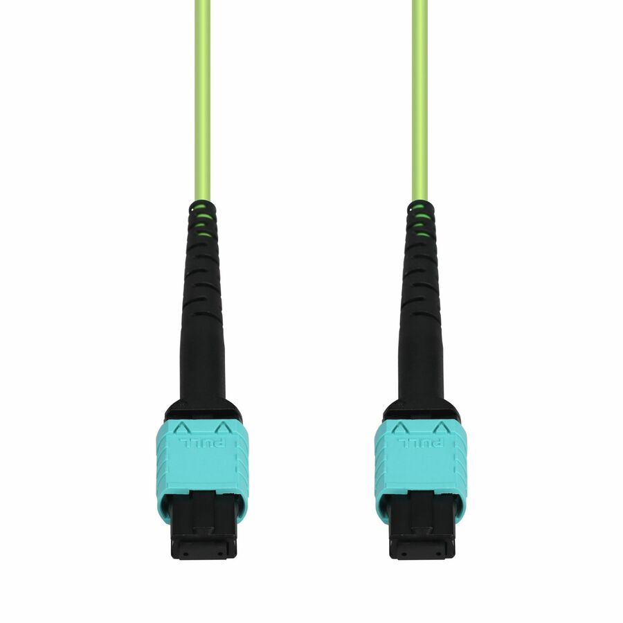 AddOn 6m MPO/UPC to MPO/UPC Lime Green OM5 OFNR (Riser-Rated) 12-Strand Fiber Patch Cable