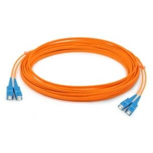 AddOn 30m SC to SC Orange OM2 Duplex OFNR (Riser-Rated) Fiber Patch Cable