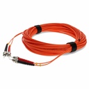 AddOn 45m ST to ST Orange OM1 Duplex OFNR (Riser-Rated) MMF Fiber Patch Cable