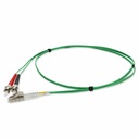 AddOn 5m ST to LC Green OM1 Duplex OFNR (Riser-Rated) MMF Fiber Patch Cable