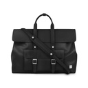 Moshi Treya Convertible Satchel/Backpack - Jet Black, Three-in-one Messenger, Satchel, Briefcase for Laptops up to 13" , Vegan Leather, Removable Clutch, RFID Pocket
