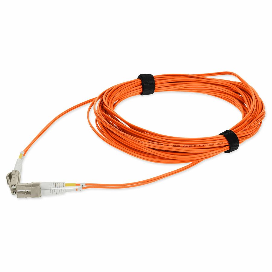 AddOn 2m LC to LC Orange OM4 Duplex OFNP (Plenum-Rated) Fiber Patch Cable