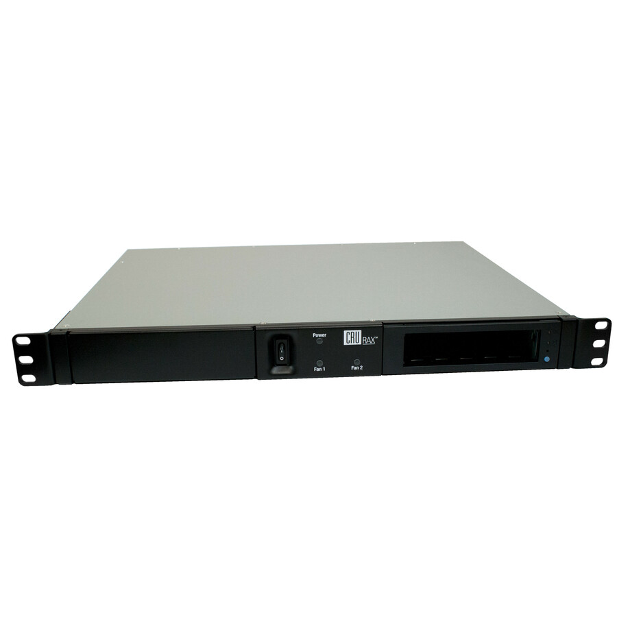 CRU RAX215DC-SJ Drive Enclosure - eSATA Host Interface - 1U Rack-mountable - Black