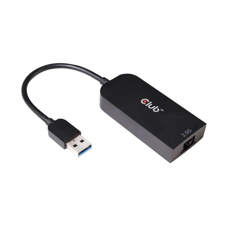 Club 3D USB 3.2 Gen1 Type A To RJ45 2.5Gb Adapter