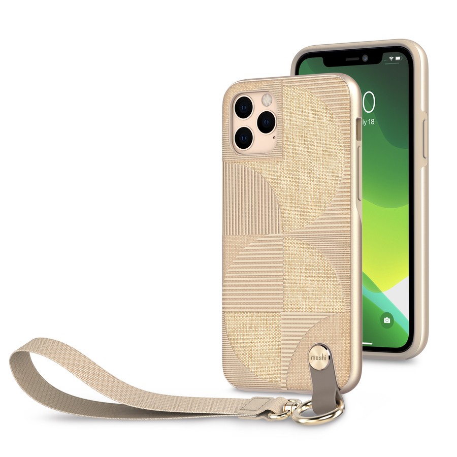 Moshi Altra Carrying Case Apple iPhone 11 Pro Smartphone - Sahara Beige
