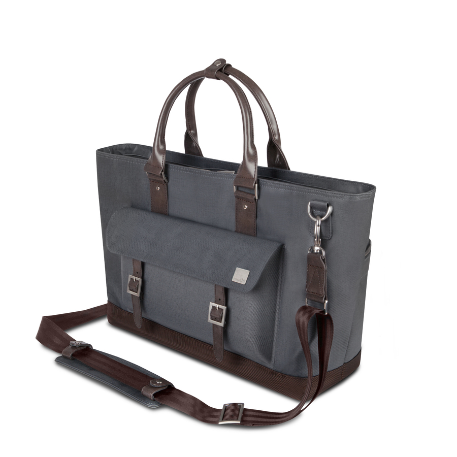 Moshi Costa Carrying Case (Satchel) for 15" Apple iPad Notebook - Granite Gray