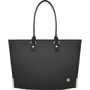 Moshi Aria Slim Lightweight Tote - Slate Black, Weather-resistant, 13" Padded Laptop Sleeve, RFID Pocket