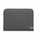 Moshi Pluma Laptop Sleeve for MacBook 13 - Herringbone Gray, Ultra-thin Neoprene Fabric with Water-resistant Outer