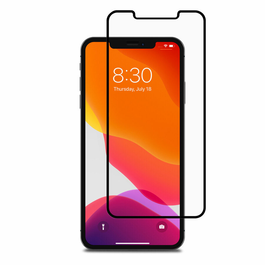 Moshi Black IonGlass Privacy for iPhone 11 Pro Max Clear, Black, Glossy