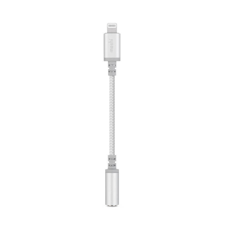 Moshi Integra Lightning to 3.5 mm Headphone Jack Adapter, Ultra-durable IntegraCore Spine, Phone Call Pass-through