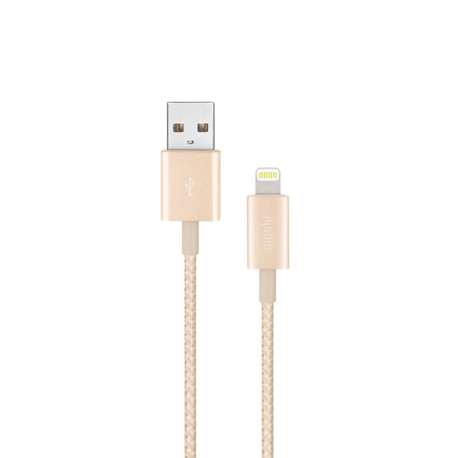 Moshi Integra Lightning Charge/Sync Cable 4 ft (1.2 m) - Satin Gold