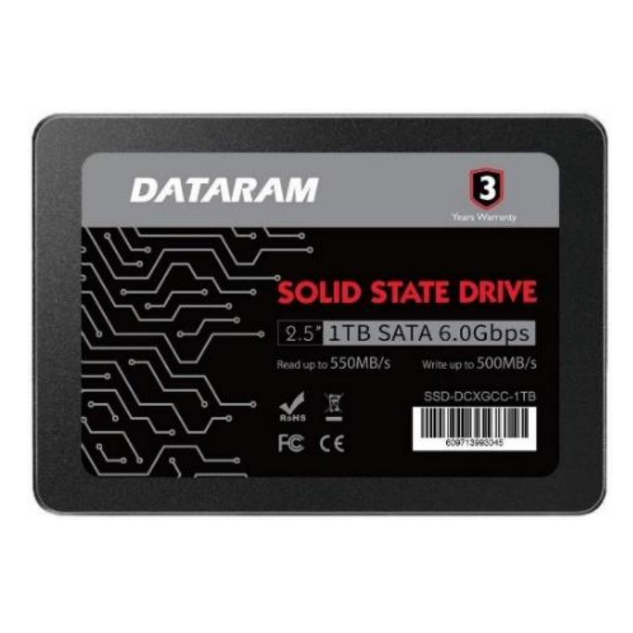 Dataram SSD-DCXGCC-1TB 1 TB Solid State Drive - 2.5" Internal - SATA (SATA/600)