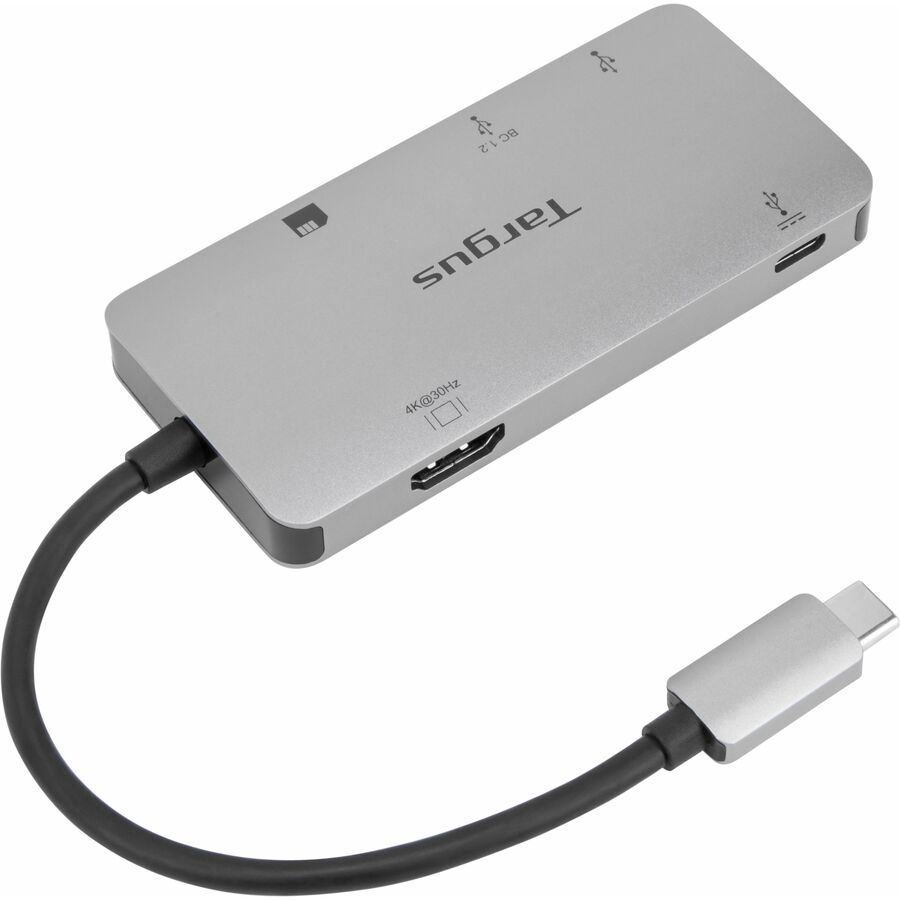 Targus USB-C Multi-Port Single Video Adapter and Card Reader with 100W PD Pass-Thru