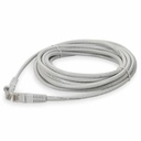 AddOn 15ft White CAT 6A PVC Ethernet Cable Snagless Bubble Boot RJ-45 M/M