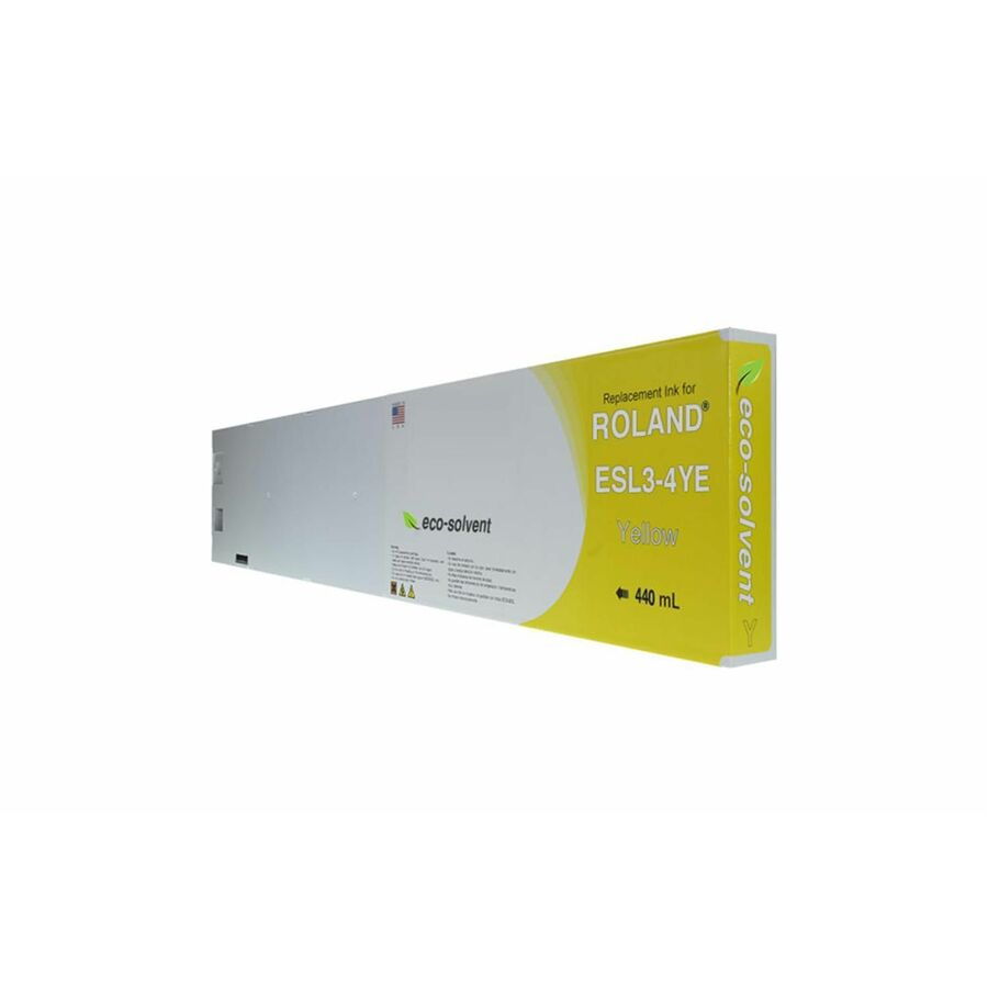 WF Non-OEM New Yellow Wide Format Inkjet Cartridge for Roland ESL3-4YE