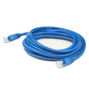 AddOn 50ft Blue CAT 5E Shielded PVC Ethernet Cable Snagless Easy Clear Boot RJ-45 M/M
