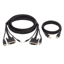 Tripp Lite by Eaton DVI KVM Cable Kit - DVI USB 3.5 mm Audio (3xM/3xM) + USB (M/M) 6 ft. (1.83 m)