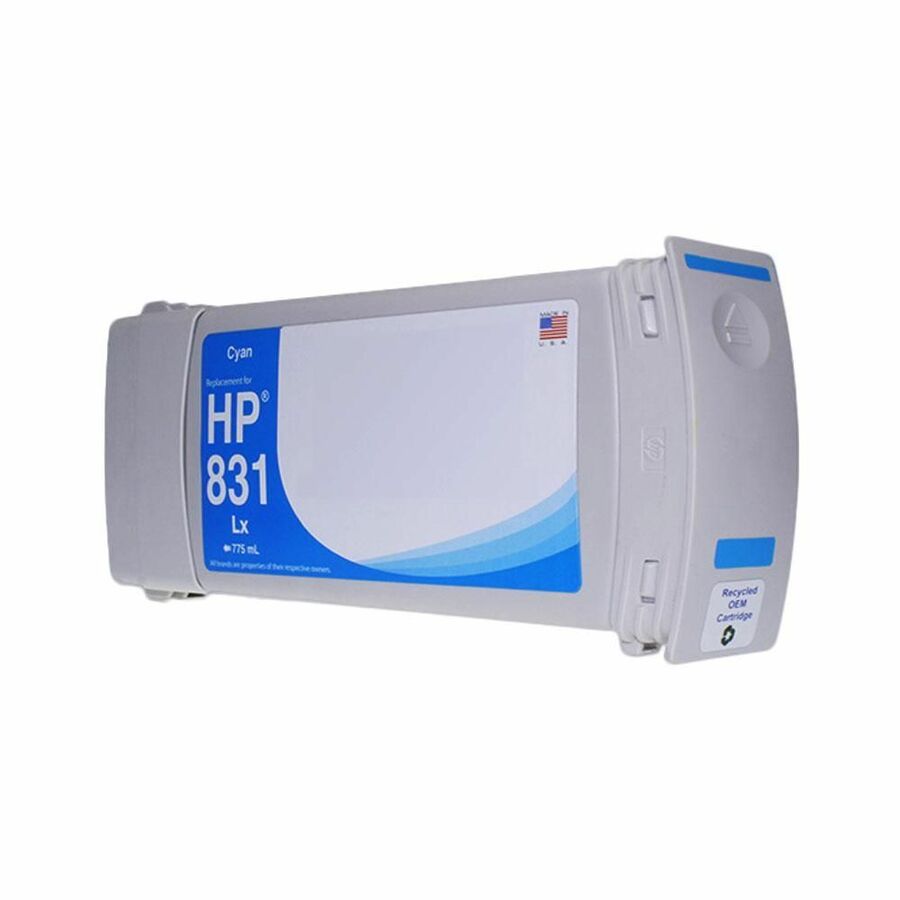 WF Remanufactured Cyan Wide Format Ink Cartridge for HP 831 (CZ683A)