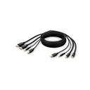 Belkin TAA 2 MDP t-to DP/USB/AUD CBL, VID M/M; USB A/B, 6'