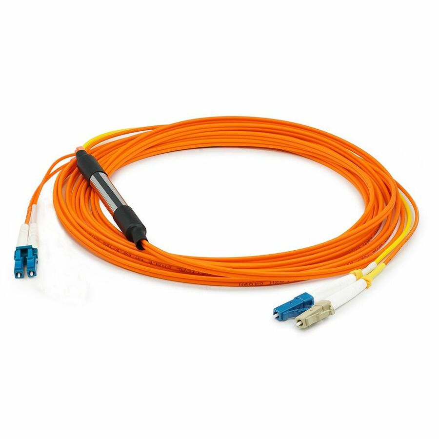 AddOn 20m LC (Male) Orange OM1 to LC (Male) Yellow OS2 Duplex OFNR Mode Conditioning Cable