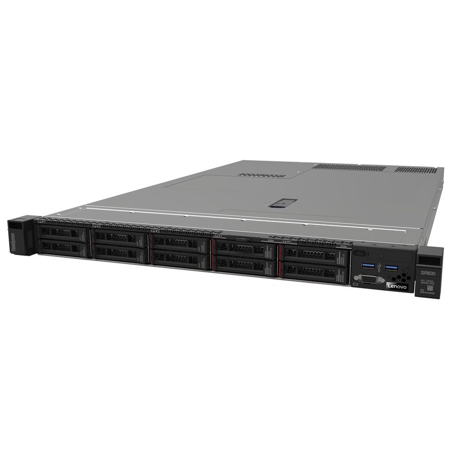 Lenovo ThinkSystem SR635 7Y99A016NA 1U Rack Server - 1 EPYC 7402P 2.80 GHz - 32 GB RAM