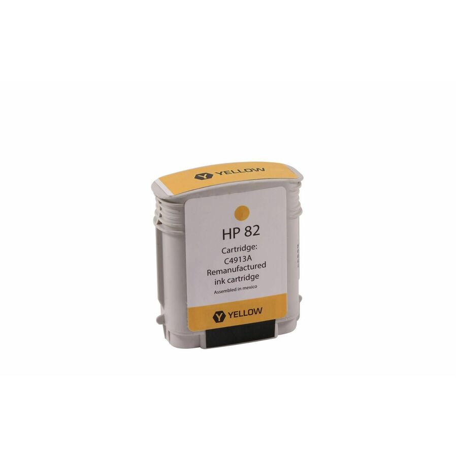 WF Remanufactured High Yield Yellow Wide Format Ink Cartridge for HP 82 (C4913A)