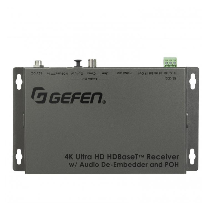 Gefen 4K Ultra HD HDBaseT Receiver w/ Audio De-Embedder and POH