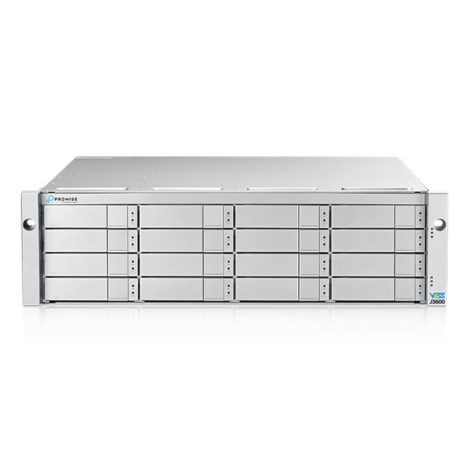 Promise Vess J3600SD Drive Enclosure - 12Gb/s SAS Host Interface - 3U Rack-mountable - Silver
