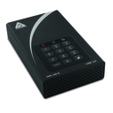 Apricorn Aegis Padlock DT FIPS ADT-3PL256F-12TB 12 TB Desktop Hard Drive - External - Black - TAA Compliant
