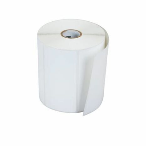 Brother 4in x 2in White Standard Direct Thermal Labels, Die-Cut Roll