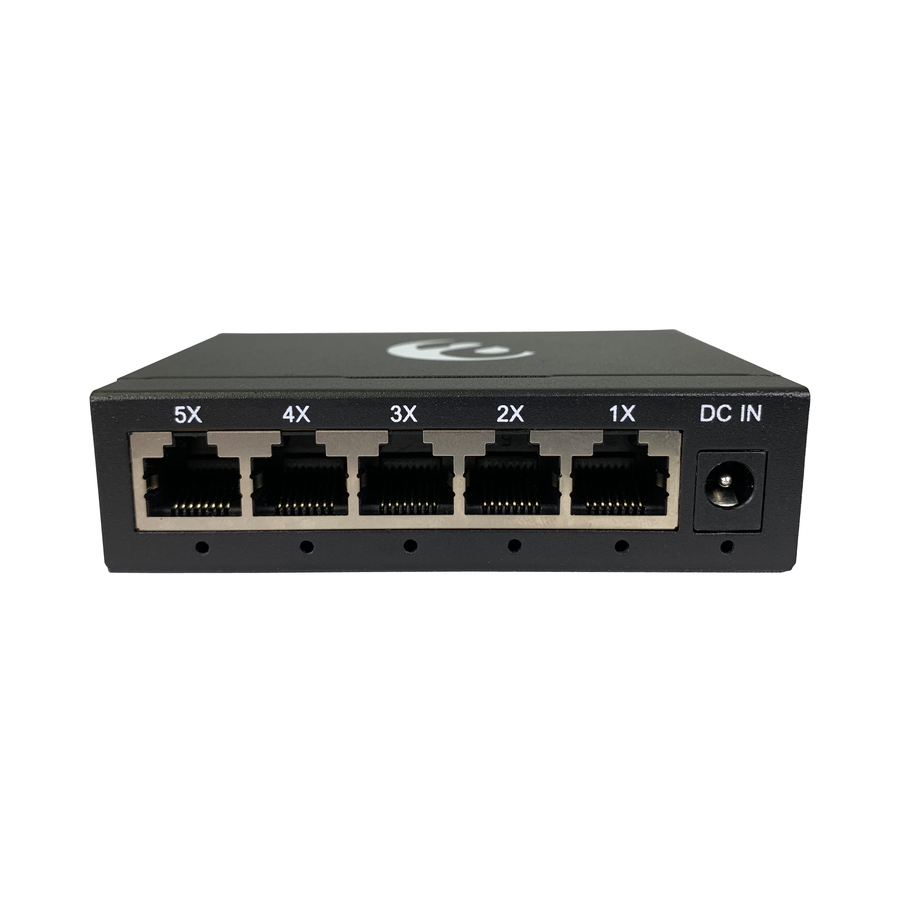 Amer 5 Port 10/100/1000 Mbps Gigabit Ethernet Desktop Metal Switch
