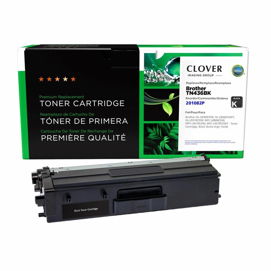 Clover Imaging Remanufactured Extra High Yield Black Toner Cartridge for Brother TN436BK