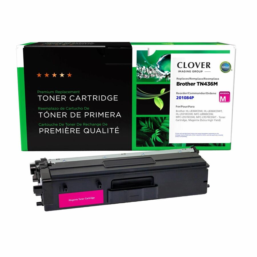 Clover Imaging Remanufactured Extra High Yield Magenta Toner Cartridge for Brother TN436M