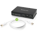 IOGEAR 2-Port DisplayPort 1.2 Cinema 4K Splitter & Multi-Monitor MST Hub w/Cables Kit
