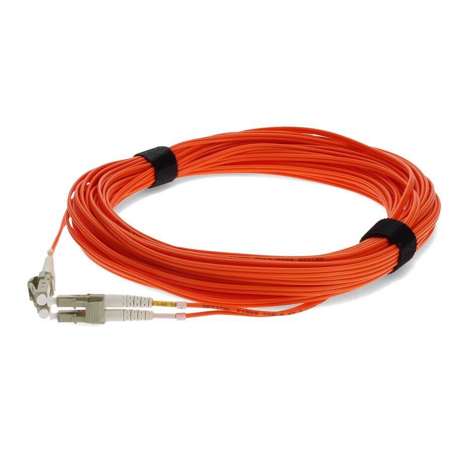 AddOn 15m LC to LC Orange OM1 Duplex OFNR (Riser-Rated) TAA MMF Fiber Patch Cable