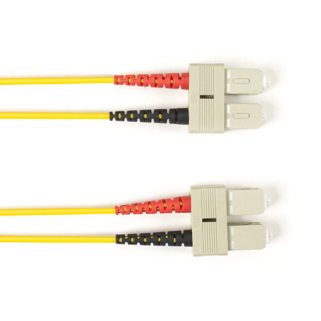 Black Box Colored Fiber OS2 9/125 Singlemode Fiber Optic Patch Cable - OFNR PVC