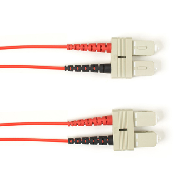 Black Box Colored Fiber OM4 50/125 Multimode Fiber Optic Patch Cable - OFNR PVC