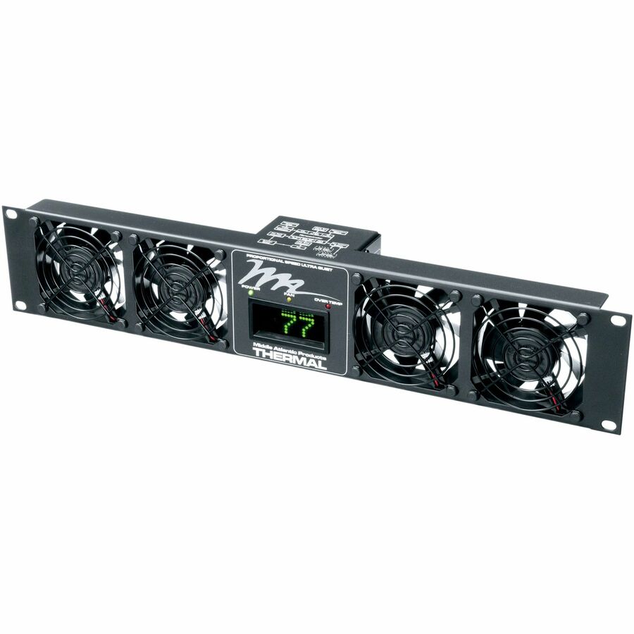 Middle Atlantic UQFP Series Ultra Quiet Fan Panel - 100 CFM Fan Panel with Display