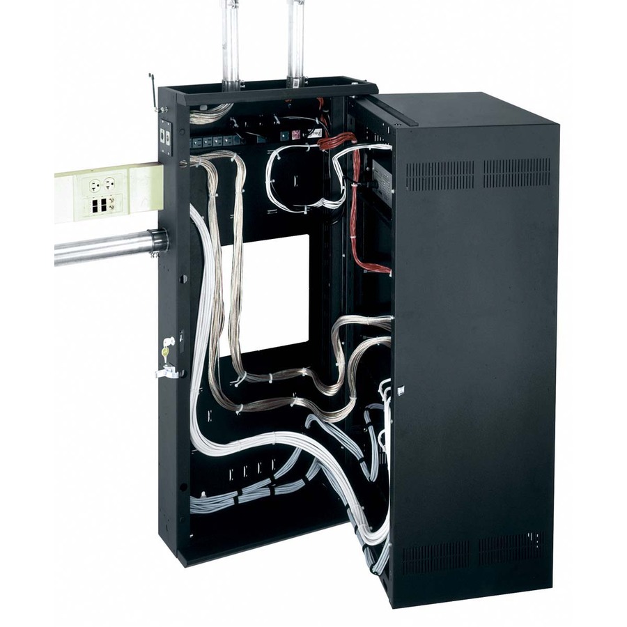Middle Atlantic Products Data Wall Rack with Plexi Door