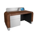 Middle Atlantic Pre-Configured L7 Series Lectern in Montana Walnut with Silver Accents