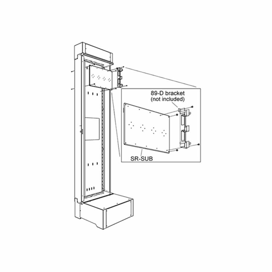 Middle Atlantic SR-SUB Mounting Adapter