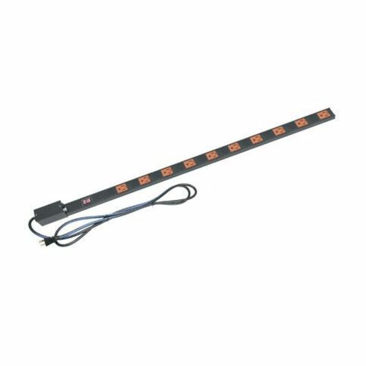 Middle Atlantic PDT Series Low Profile Vertical Power Strip - 15 Amp, 10 Outlets Rack Mounted Power