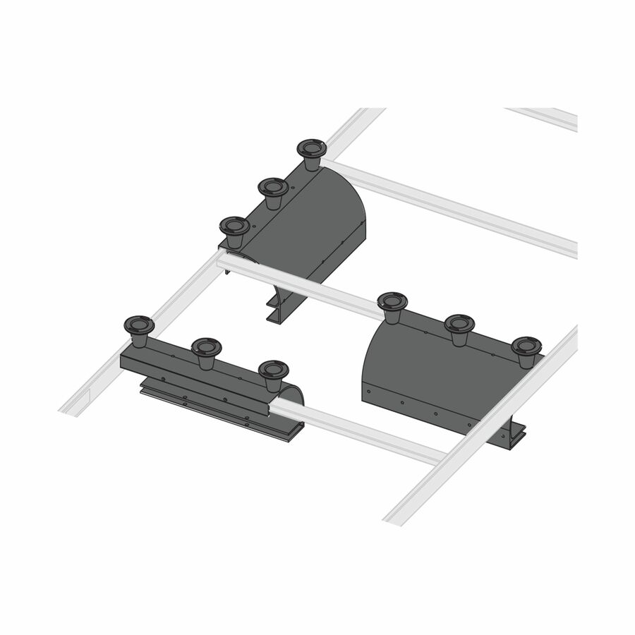 Middle Atlantic Ladder End Drop with Spools, 17 Inches Wide
