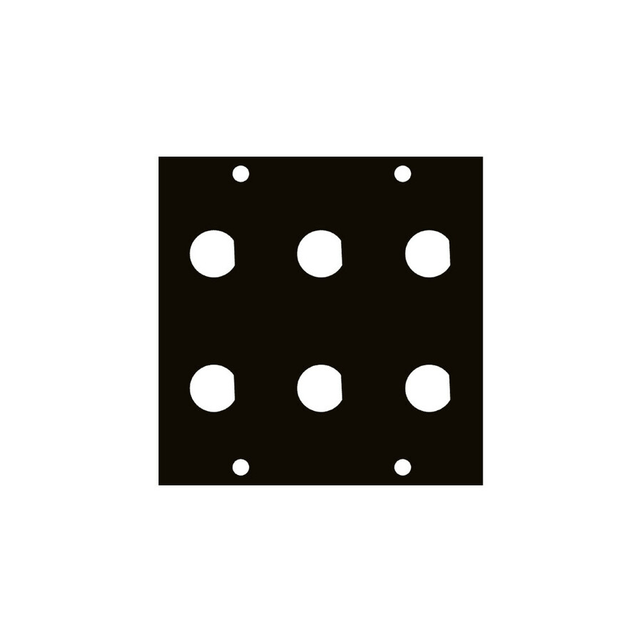 Middle Atlantic UCP Module with Six 1/2 Inch BNC Punchouts