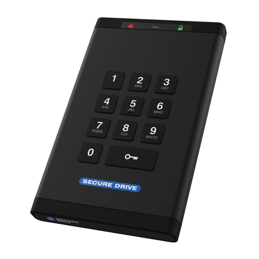 SecureDrive 1 TB Portable Hard Drive - External